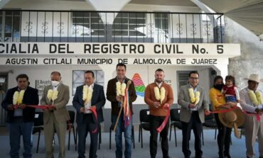 Reabren Oficialía No. 5 del Registro Civil de Almoloya de Juárez