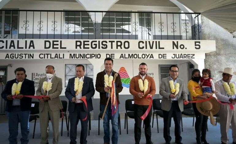 Reabren Oficialía No. 5 del Registro Civil de Almoloya de Juárez
