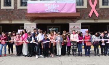 En San Mateo Atenco... Calza con Causa 2022; iniciativa de apoyo a pacientes con cáncer y sus familias