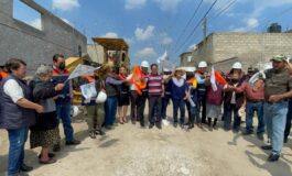 Roberto Bautista inicia nueva obra en la cabecera municipal de Tenango del Valle