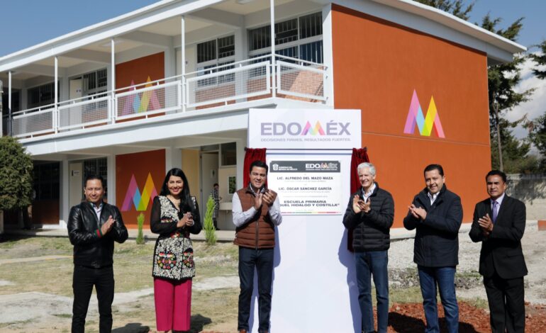 Reconoce Oscar Sánchez el compromiso del Gobernador Alfredo Del Mazo con la educación  