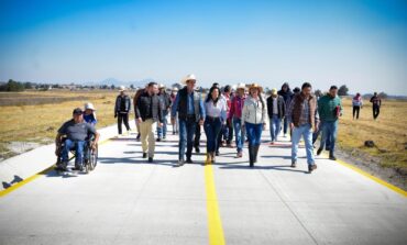 Más obras de infraestructura vial, educativa y de drenaje, inauguró Oscar Sánchez