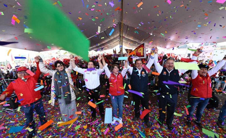 “Los corruptos están en la lona porque tenemos a la mejor militancia, estamos listos para la batalla”: Delfina Gómez