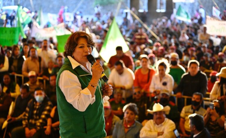 Con unidad y trabajo coordinado en la alianza de MORENA, PT y PVEM “no nos verán ni el polvo”: Delfina Gómez