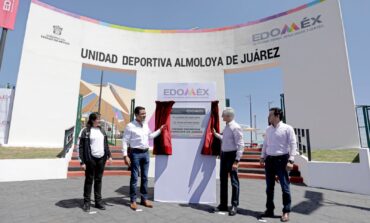 Entrega Alfredo Del Mazo Unidad Deportiva de Almoloya de Juárez