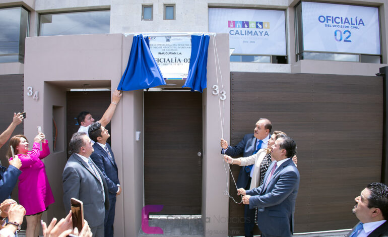 Con casorios, inauguran la Oficialía No. 2 del Registro Civil en Calimaya
