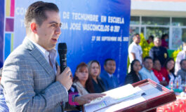 Inician la construcción de techumbre de la Telesecundaria de San Bartolito Tlatelolco  