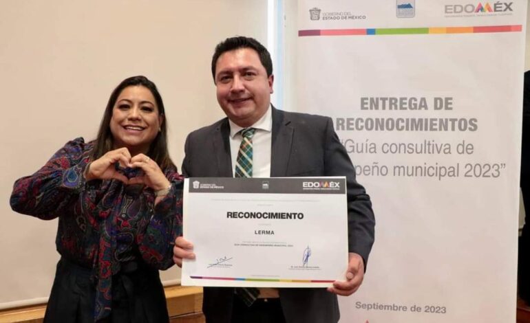 Cumpliendo con todos los indicadores de buen gobierno, Lerma recibe reconocimiento   