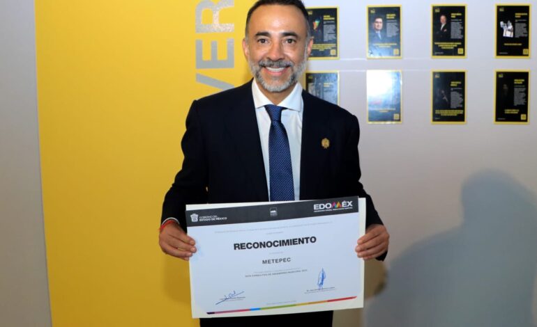Recibe Metepec reconocimiento por buenas prácticas de gobierno