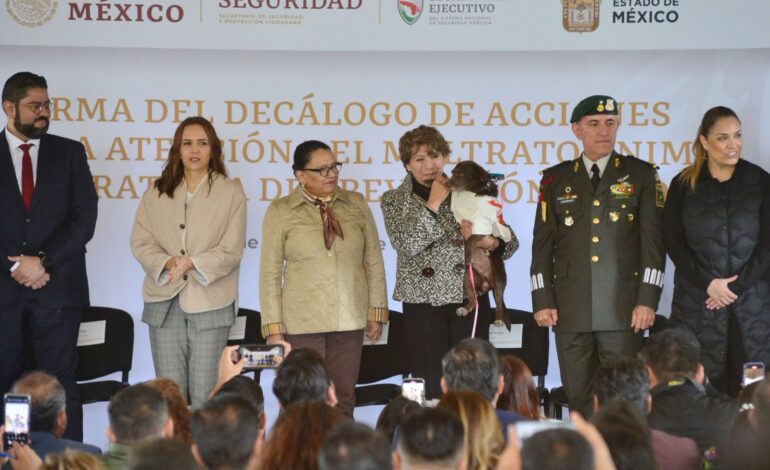 Incorpora la Gobernadora Delfina Gómez la prevención del maltrato animal a la política de seguridad estatal