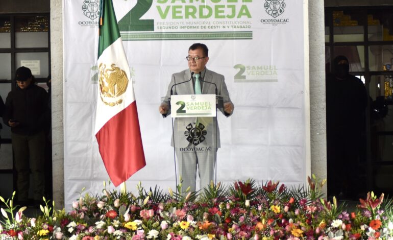 Samuel Verdeja Ruiz presenta su Segundo Informe de Gestión y Trabajo