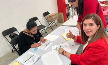 Melisa Vargas se registra para la candidatura a la presidencia municipal de Toluca 