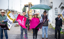 En Otzolotepec, Erika Sevilla continúa iniciando y entregando obras 