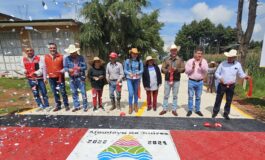 Entrega alcalde de Almoloya de Juárez nueve obras de pavimentación 