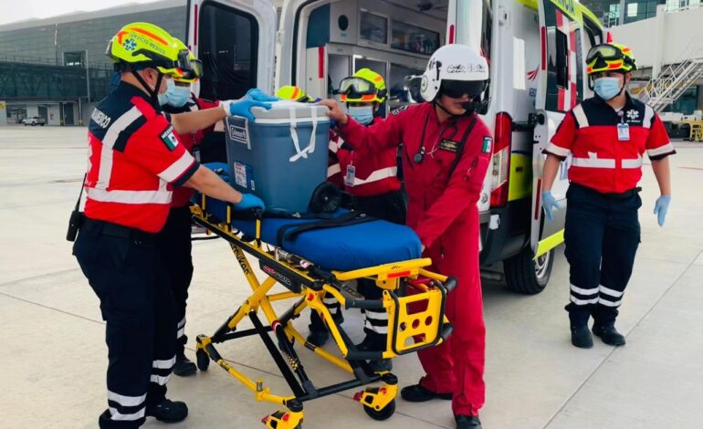 Reconoce GEM labor de la Unidad de Rescate Aéreo “Relámpagos” en el traslado aéreo de órganos y tejidos