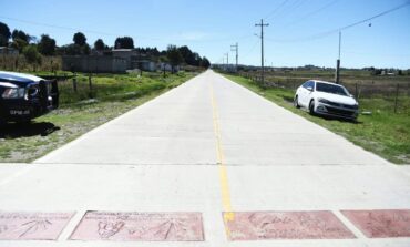 Javier Jerónimo Apolonio inaugura pavimentación del acceso principal al Ejido la Virgen 