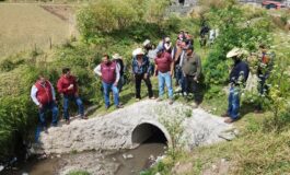 Roberto Bautista entregó obras de drenaje sanitario en Santa Cruz Pueblo Nuevo