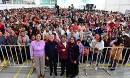 Arrancan la Presidenta Claudia Sheinbaum y la Gobernadora Delfina Gómez la entrega de pensiones “Mujeres con Bienestar” y “Bienestar para Adultos Mayores”