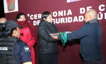 Berenice Carrillo encabeza cambio de mando de Seguridad Pública y Protección Civil 