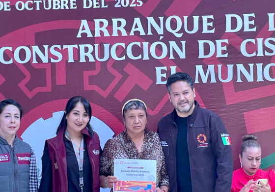 Sembrando esperanza hídrica; alcalde de Calimaya inicia construcción de cisternas