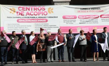 PJEdomex entrega 46 toneladas de esperanza para damnificados de Veracruz