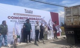 Inicia alcalde de Toluca rehabilitación del camino principal de Mina México