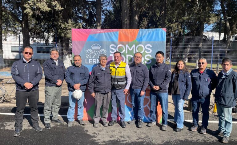 Miguel Ángel Ramírez Ponce inaugura obra vial en Zona Industrial de Lerma