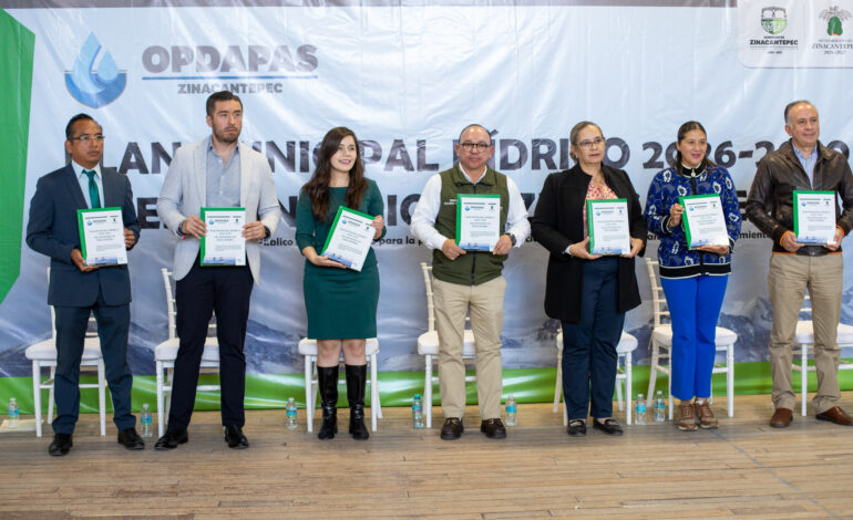 Zinacantepec presenta Plan Hídrico 2026-2050 para enfrentar inminente crisis de agua