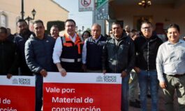 Impulsa Miguel Ángel Ramírez Ponce la transformación de Lerma con entrega de materiales para más de 100 calles