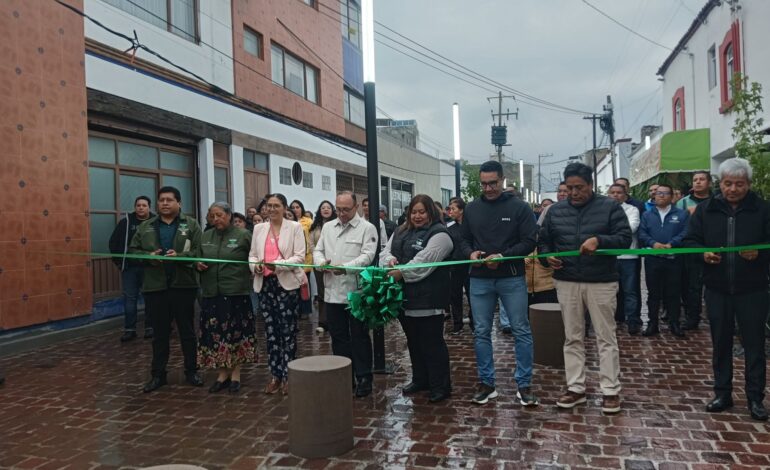 Zinacantepec recupera una calle histórica y la convierte en un espacio seguro para la comunidad