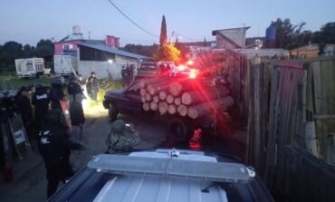 Golpe a la tala clandestina: aseguran 99 rollos de madera en Ocuilan
