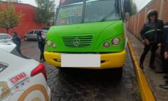 Chofer de transporte público es detenido tras ser sorprendido ebrio al volante