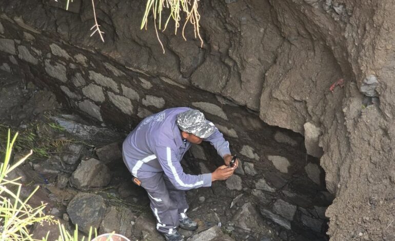 Colapsa bóveda pluvial en Calzada del Pacífico; Gobierno de Toluca inicia reparación de emergencia