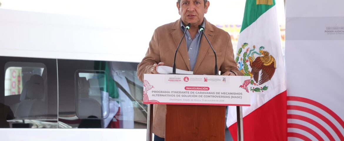 Llevan justicia hasta las comunidades: arranca en Otzolotepec caravana de mediación del PJEdomex